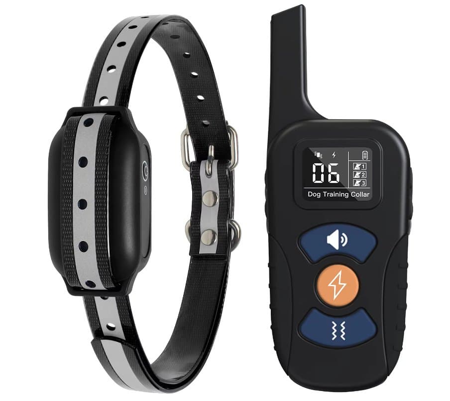 Waterproof Pet Remote Control Charging Customized Electric Training Dog Impact Pet Collar - Blue