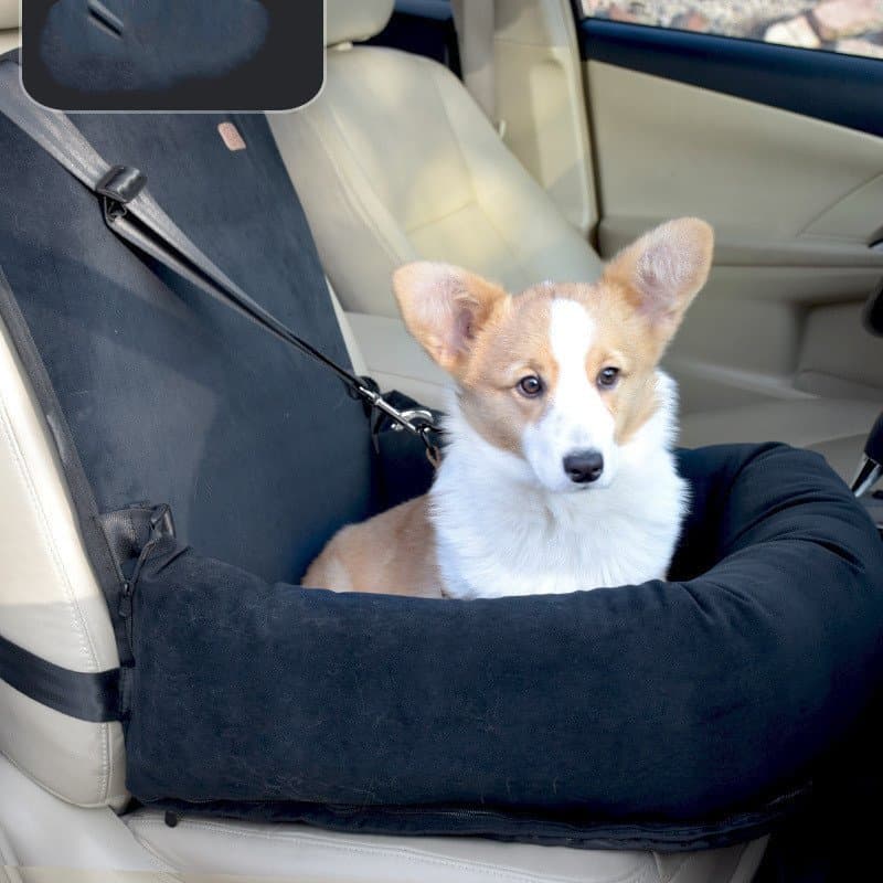 Car Kennel Pet Travel Car Seat Small And Medium-sized Dog Kennel Cushion Pets Supplies - Black