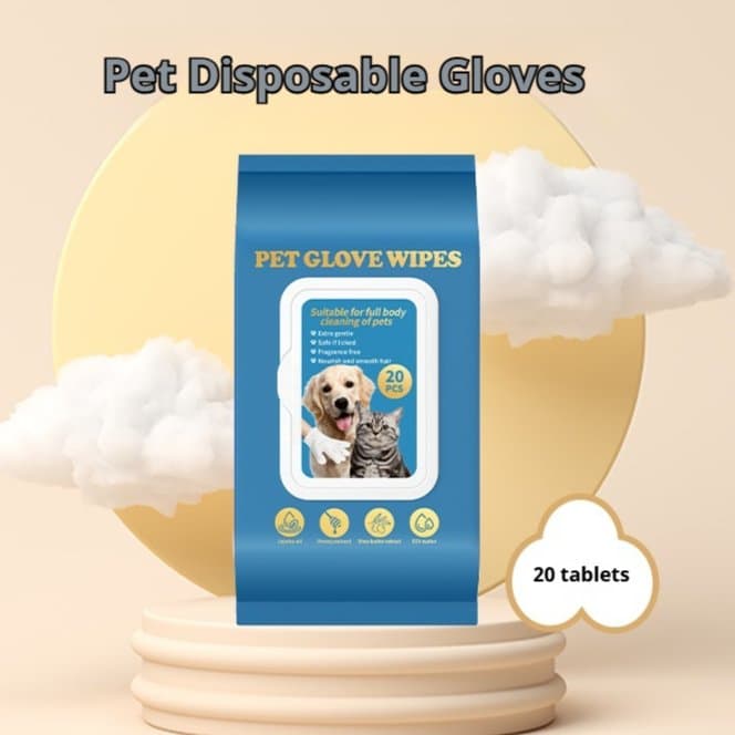 Disposable Gloves Pet Cat Dog Pet Supplies Bath Cleaning - 1 Pack