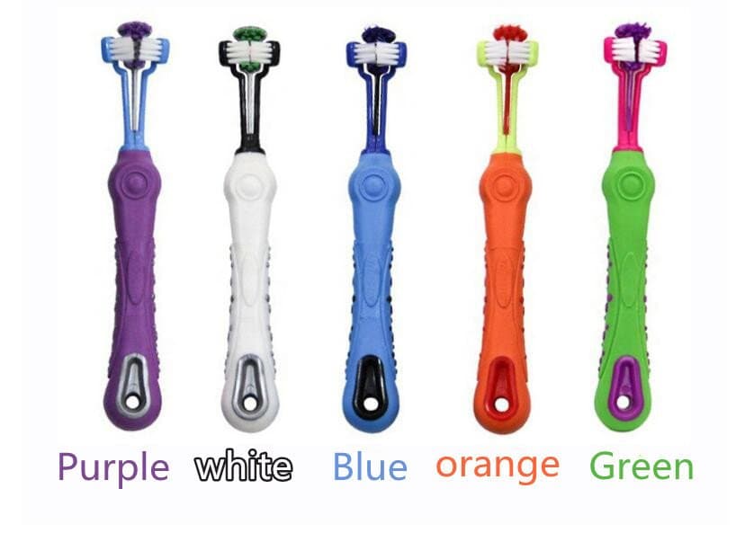 Pet Dental Supplies Fingers Double-headed Toothbrush Teeth Cleaning - 5PCS